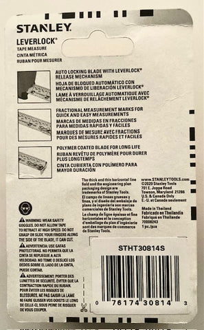16 ft. Stanley LeverLock Tape Measure STHT30814S