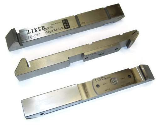 Lixer Gage Block (GB101-HRB-ISO) 303 Stainless Steel Gage Block with Hardened Stainless Steel Radius Blocks (Independent ISO certification))