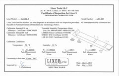 Lixer S (LS 102-A) Lasered Calibration Lines +/-.002" NIST Traceable