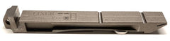 Side view of the Lixer Pro X calibration tool.   This tool is used to verify the accuracy of steel rules and to verify and calibrate tape measures, calipers, micrometers.