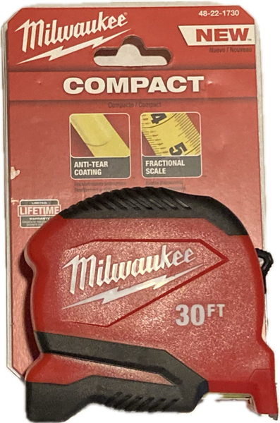30 ft. Milwaukee Tape Measure with Fractional Scale 48-22-1730 (MIL-1730)