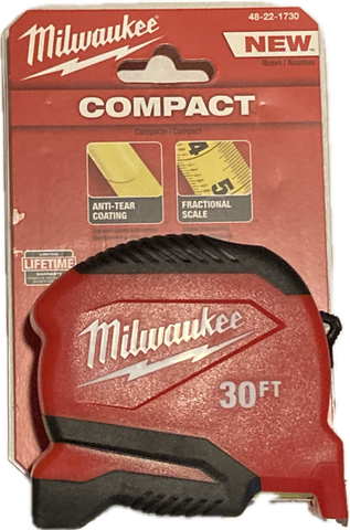 30 ft. Milwaukee Tape Measure with Fractional Scale 48-22-1730 (MIL-1730)