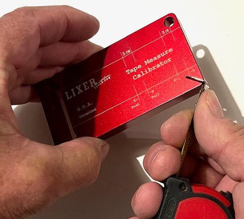 Pocket Lixer Tape Measure Calibration Tool with NIST Traceable Certification (PLA-R-NIST)