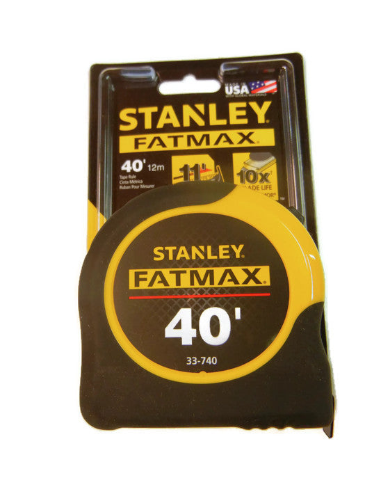 Stanley Tools FatMax 33-740 40-Foot Tape Rule with BladeArmor  Coating,black; Yellow