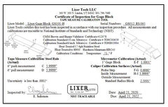 Master Gage Block Set (GH-SM-SET-NIST) One Standard Gage Block & One Metric Gage Block (2 tool set) NIST traceable