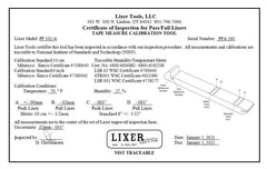 Pass / Fail A Lixer (PF102-A) +/-.002" Lasered Calibration Lines NIST Traceable