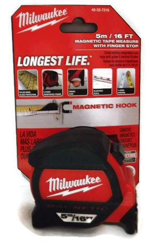 5M/16ft Milwaukee Magnetic Tape Measure 48-22-7216 Class II with architectural scale (MIL-7216)