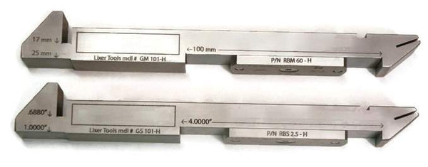 Master Gage Block Set (GBSM-001) One Standard Gage Block & One Metric ...