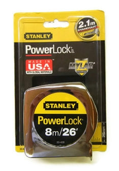 Stanley 8m/26ft Tape Measure 33-428 Class II CE Rated (ST33-428)