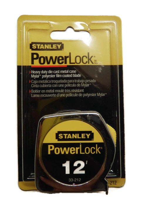 Stanley Powerlock Rolmaat 5m - Sterk en nauwkeurig meetlint Stanley Powerlock Rolmaat 5m - Sterk en nauwkeurig meetlint